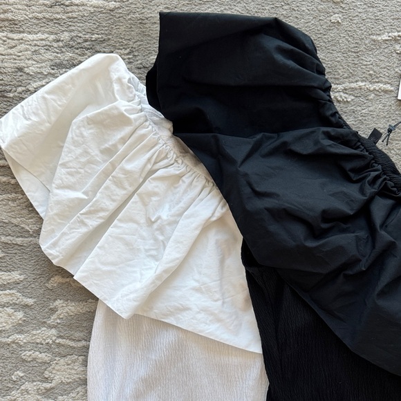 Off the Shoulder Tops Blank White - Picture 5 of 8